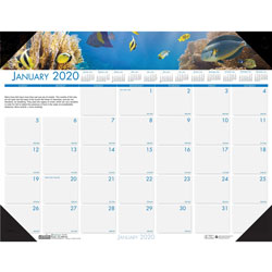 House Of Doolittle Desk Pad, inPanoramic Photo in,12 Months,Jan-Dec,22 inx17 in