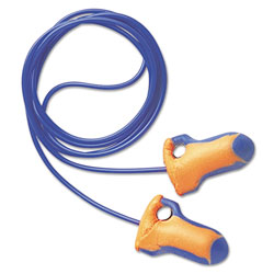 Howard Leight Laser Trak® Detectable Earplugs, Foam, Blue/Orange, Corded