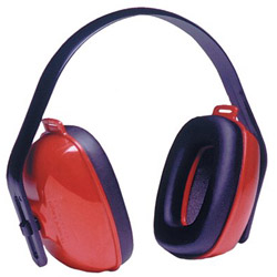 Howard Leight QM24PLUS® Earmuff, 25 dB NRR, Red, Over-the-Head