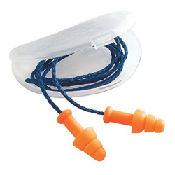 Howard Leight SmartFit Reusable Earplugs, TPE, Orange, Corded, Paper Bag
