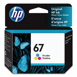 HP 67 (3YM55AN), Tri Color Original Ink Cartridge