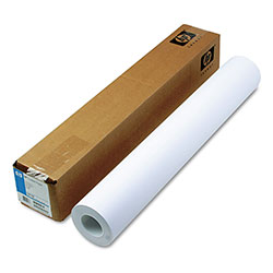 HP Designjet Inkjet Large Format Paper, 4.5 mil, 24 in x 150 ft, White