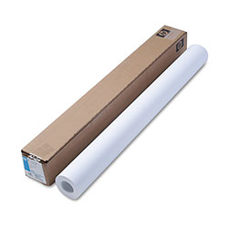 HP Designjet Inkjet Large Format Paper, 6.6 mil, 36 in x 100 ft, White