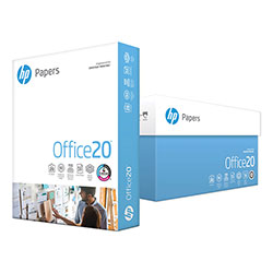 HP Office20 Paper, 92 Bright, 20lb, 8-1/2 x 11, White, 500/RM, 10/CT (HEW112101)