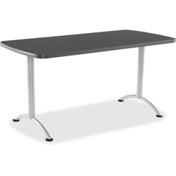 Iceberg Sit-To-Stand Table, 3 Height Settings, 30 in x 30 in x 60 in, Graphite