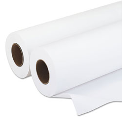 Iconex Amerigo Wide-Format Paper, 3 in Core, 20 lb, 24 in x 500 ft, Smooth White, 2/Pack