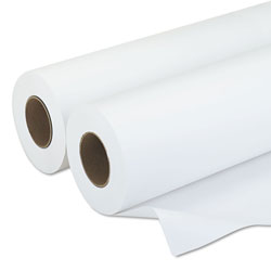 Iconex Amerigo Wide-Format Paper, 3 in Core, 20 lb, 30 in x 500 ft, Smooth White, 2/Pack
