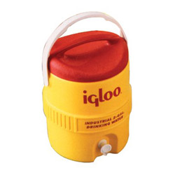 Igloo 400 Series Coolers, 2 gal, Red; Yellow