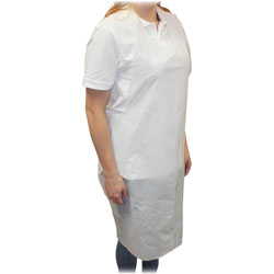 Impact Disposable Apron, Polyethylene, 1 mil, 28 in x 46 in, 1000/CT, White
