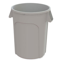 Impact Value-Plus Containers, Low Density Polyethylene, 20 gal, Gray