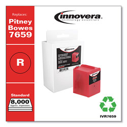 Innovera Compatible Red Ink, Replacement For Pitney Bowes 7659, 8000 Page Yield