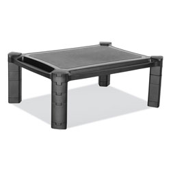 Innovera Large Monitor Stand with Cable Management, 12.99 in x 17.1 in, Black
