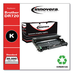 Innovera Remanufactured Black Drum Unit, Replacement for Brother DR720, 30,000 Page-Yield
