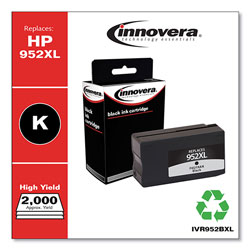 Innovera Remanufactured Black High-Yield Ink, Replacement For HP 952XL (F6U19AN), 2000 Page Yield