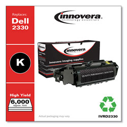 Innovera Remanufactured Black High-Yield Toner Cartridge, Replacement for Dell 2330 (330-2666), 6,000 Page-Yield