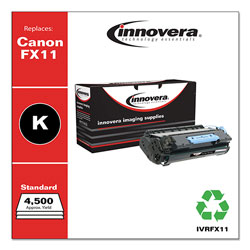 Innovera Remanufactured Black Toner Cartridge, Replacement for Canon FX11 (1153B001AA), 4,500 Page-Yield