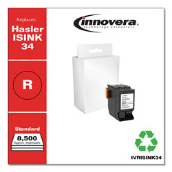 Innovera Remanufactured Red Postage Meter Ink, Replacement for Hasler ISINK34, 8,500 Page-Yield
