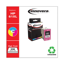 Innovera Remanufactured Tri-Color High-Yield Ink, Replacement For HP 61XL (CH564WN), 330 Page Yield