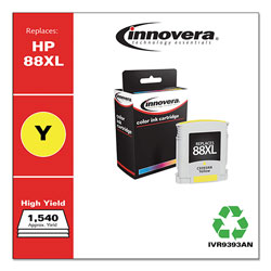 Innovera Remanufactured Yellow High-Yield Ink, Replacement For HP 88XL (C3939AN), 1540 Page Yield