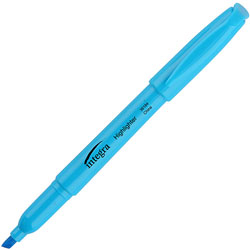 Integra Pen Style Highlighter, Chisel Point, Fluorescent Blue
