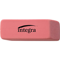 Integra Pink Pencil Eraser with Beveled End, Medium