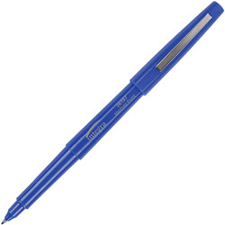 Integra Resin Tip Pen, Med Pt, Blue Barrel/BE Ink