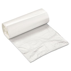 InteplastPitt High-Density Commercial Can Liners, 10 gal, 5 microns, 24 in x 24 in, Natural, 1,000/Carton