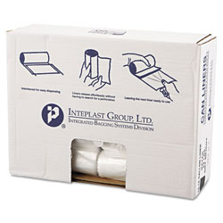InteplastPitt High-Density Commercial Can Liners Value Pack, 16 gal, 7 microns, 24" x 31 ", Clear, 1,000/Carton (IBSVALH2433N8)