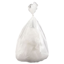 InteplastPitt High-Density Commercial Can Liners Value Pack, 60 gal, 14 microns, 38 in x 58 in, Clear, 200/Carton