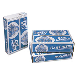 InteplastPitt Linear Low Density Can Liners, 30 gal, 0.75 mil, 30 in x 36 in, White, 200/Carton