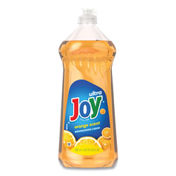 Joy Ultra Orange Dishwashing Liquid, Orange, 30 oz Bottle, 10/Carton