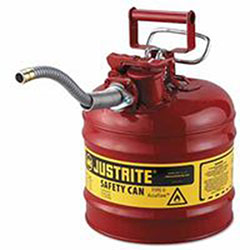 Justrite Type II AccuFlow™ Safety Can, Flammables, 1 gal, Red