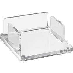 Kantek Acrylic Note Pad Holder - Support 3 in x 3 in Media - 1.5 in x 3.9 in x 3.9 in x - Acrylic - Clear - Non-skid Feet