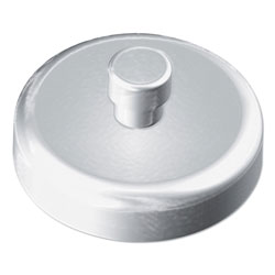 Kantek Mounting Magnets for Glove and Towel Dispensers, 1.5 in Diameter, White/Silver, 4/Pack