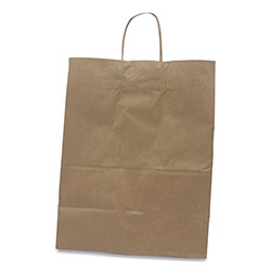 Kari Out Kraft Paper Bags, 13 in x 7 in x 17 in, Kraft, 250/Carton
