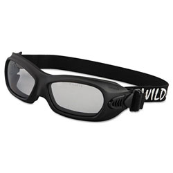Jackson Safety® V80 WildCat Safety Goggles, Black Frame, Clear Lens