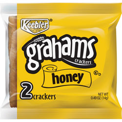 Keebler Honey Graham Crackers, Whole-Grains, 0.49 oz., 200PK/CT