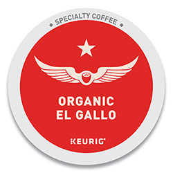 Keurig® El Gallo Organic Coffee K-Cups, Light Roast, 20/Box