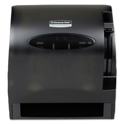 Kimberly-Clark Lev-R-Matic Roll Towel Dispenser, 13 3/10w x 9 4/5d x 13 1/2h, Smoke (KCC09765)