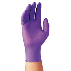 Kimberly-Clark Purple Nitrile™ Disposable Exam Gloves, Beaded Cuff, Unlined, Large, 6 mil