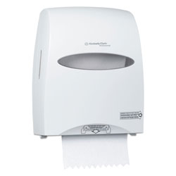 Kimberly-Clark Sanitouch Hard Roll Towel Dispenser, 12.63 x 10.2 x 16.13, White (KCC09995)