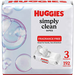 Kimberly-Clark Simply Clean Wipes - White - Unscented, Hypoallergenic, pH Balanced, Fragrance-free, Alcohol-free, Paraben-free, Phenoxyethanol-free - For Hand, Skin, Face - 1 Each