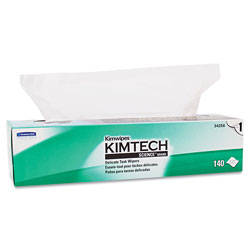 Kimtech™ Kimwipes Delicate Task Wipers, 1-Ply, 14.7 x 16.6, Unscented, White, 144/Box