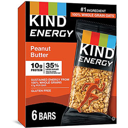 Kind Energy Bars - Trans Fat Free, Gluten-free, Individually Wrapped - Peanut Butter - 6 / Box