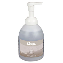 Kleenex Alcohol-Free Foam Hand Sanitizer, 18 oz Pump Bottle, Fragrance-Free, 4/Carton