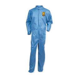 KleenGuard™ A20 Coveralls, MICROFORCE Barrier SMS Fabric, 2X-Large, Blue, 24/Carton