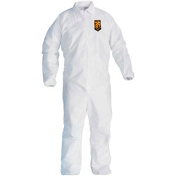 KleenGuard™ A40 Coveralls, Elastic Wrists/Ankles, X-Large, White