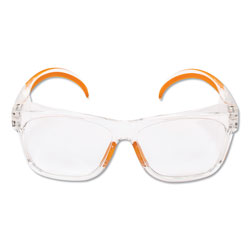 KleenGuard™ Maverick Safety Glasses, Clear/Orange, Polycarbonate Frame, 12/Box