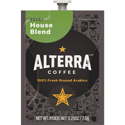 Flavia™ Alterra Decaf House Blend Coffee Freshpack, 0.25 oz Pouch, 100/Carton