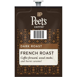 Flavia™ Peet's French Roast Coffee Freshpack, French Roast, 0.35 oz Pouch, 76/Carton